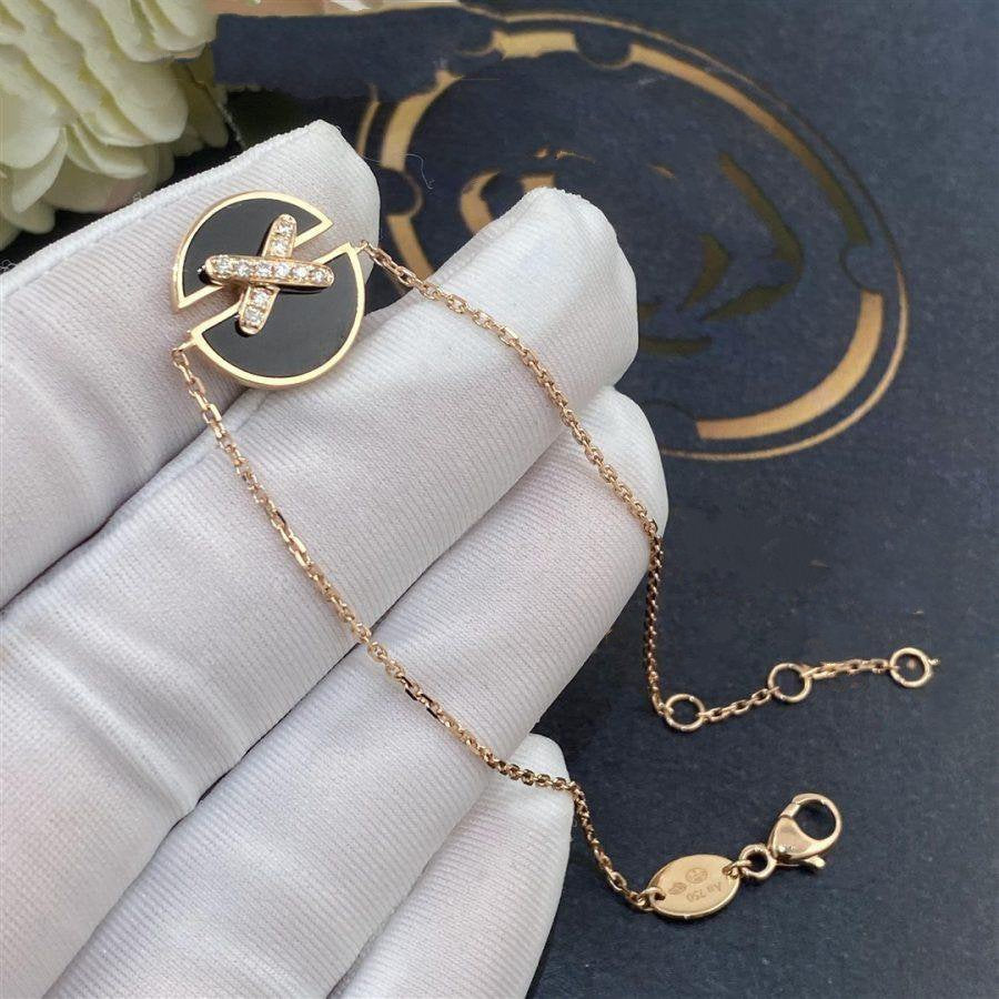 [Aurora]JEUX DE BRACELET ONYX PINK GOLD DIAMOND