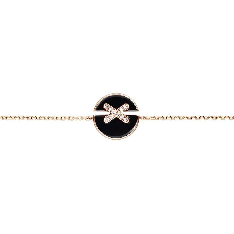 [Aurora]JEUX DE BRACELET ONYX PINK GOLD DIAMOND