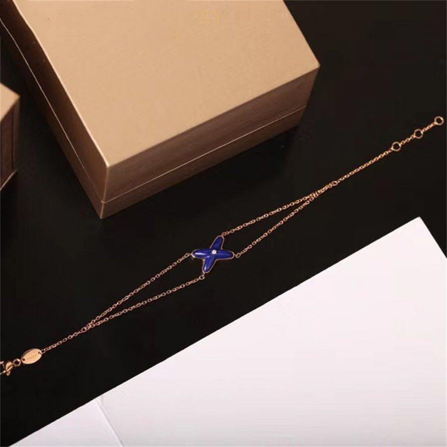 [AURORA]JEUX ARMBAND BLAUER ACHAT ROTGOLD 1 DIAMANT