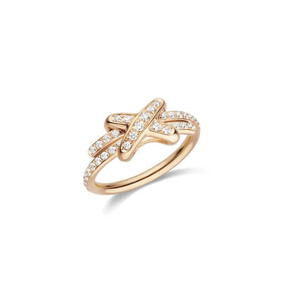 [Aurora]JEUX DE RING PINK GOLD DIAMOND