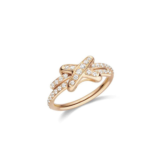 [Aurora]JEUX DE RING PINK GOLD DIAMOND