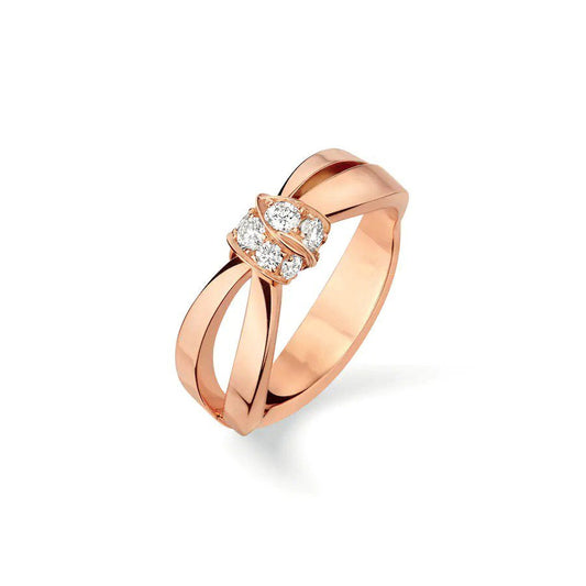 [Aurora]LIENS RING PINK GOLD DIAMOND