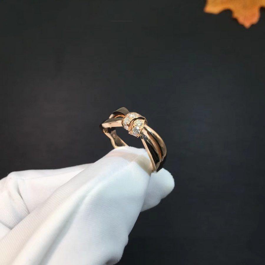 [Aurora]LIENS RING PINK GOLD DIAMOND