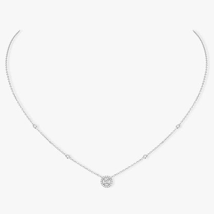 [AURORA]Diamond Necklace 0,20ct Brilliant Shape Joy