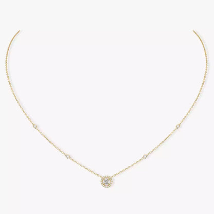 [AURORA]Diamond Necklace 0,20ct Brilliant Shape Joy