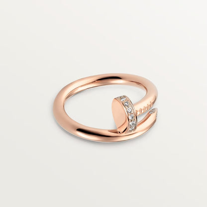 [AURORA]JUSTE RING 2.6MM HALF DIAMOND