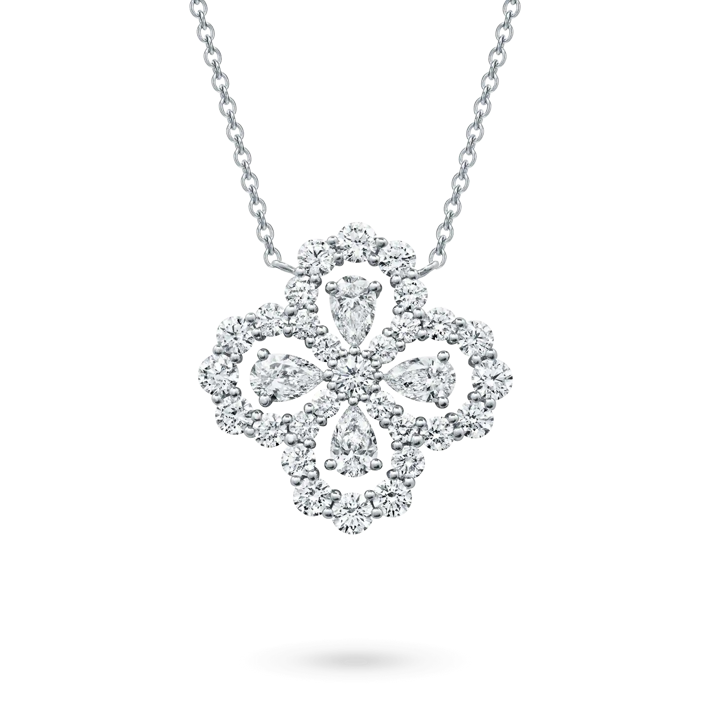 [AURORA] LOOP HALSKETTE VOLLMOTIV DIAMANT 16MM MEHRERE FARBEN
