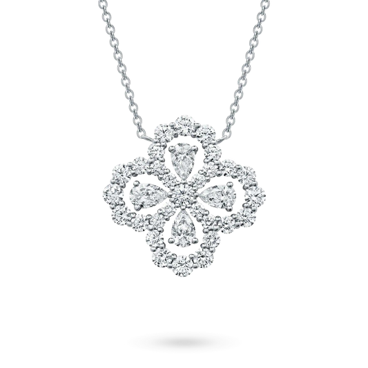 [AURORA] LOOP HALSKETTE VOLLMOTIV DIAMANT 16MM MEHRERE FARBEN