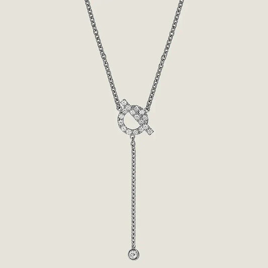[Aurora]FINESSE SILVER DIAMOND NECKLACE