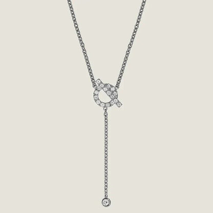 [AURORA]FINESSE SILVER DIAMOND NECKLACE
