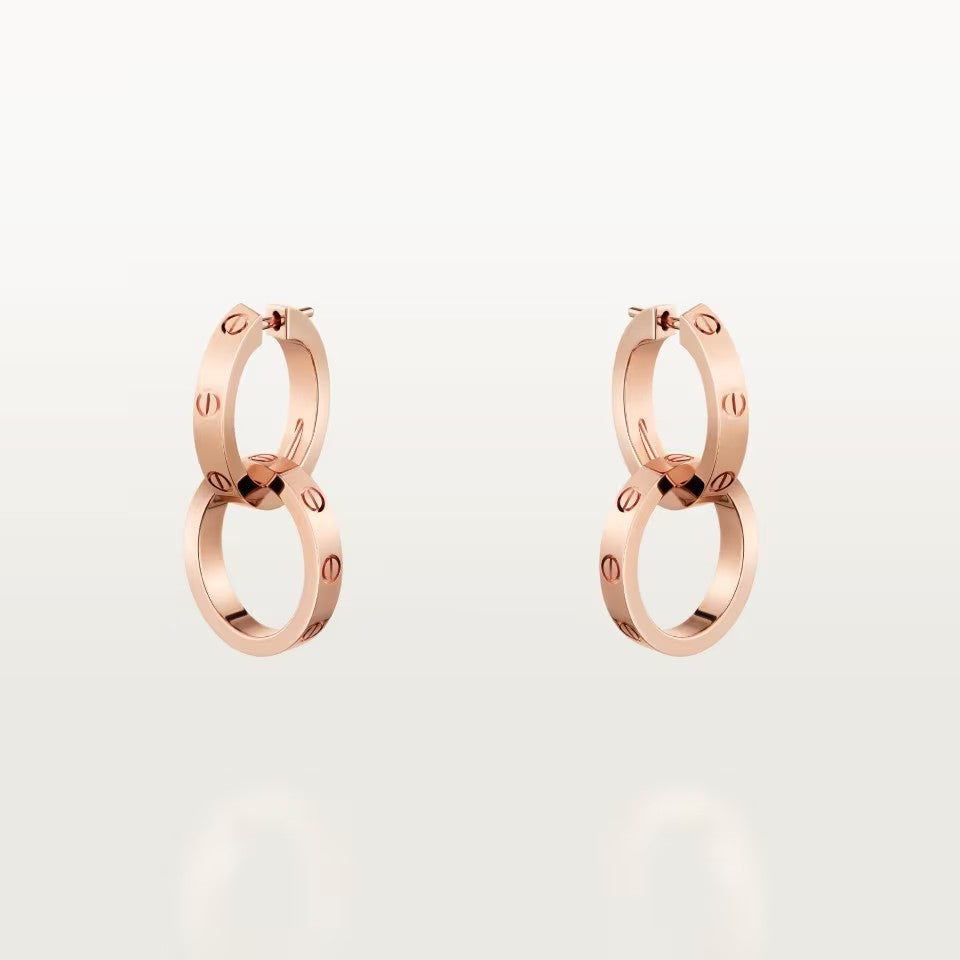 [AURORA]LOVE 3.3MM DANGLE EARRINGS