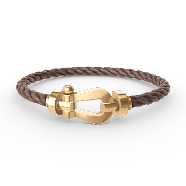 [AURORA]FORCE GROSSES HUFEISENARMBAND OHNE DIAMANT GOLD