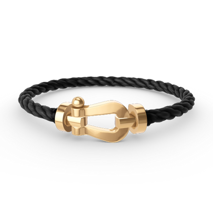 [AURORA]FORCE GROSSES HUFEISENARMBAND OHNE DIAMANT GOLD