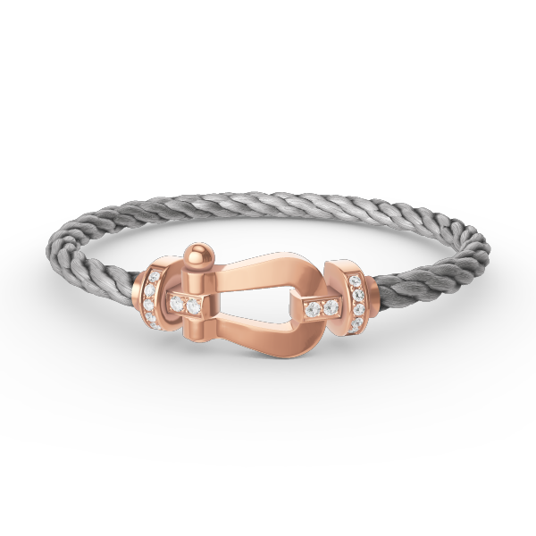 [AURORA]FORCE GROSSES HUFEISEN-HALBDIAMANTARMBAND ROSÉGOLD