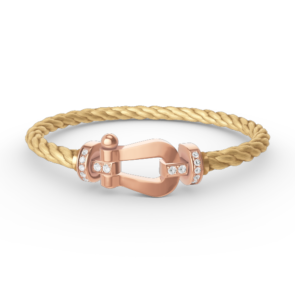 [AURORA]FORCE GROSSES HUFEISEN-HALBDIAMANTARMBAND ROSÉGOLD