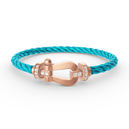 [AURORA]FORCE GROSSES HUFEISEN-HALBDIAMANTARMBAND ROSÉGOLD