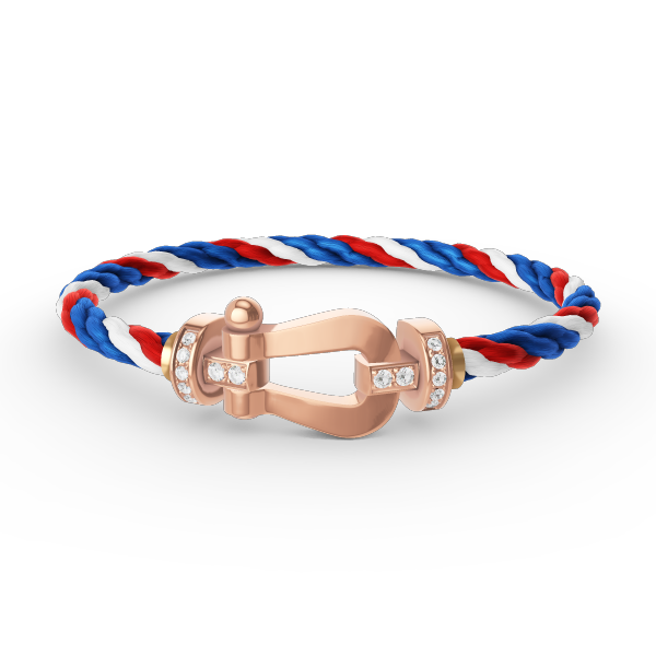 [AURORA]FORCE GROSSES HUFEISEN-HALBDIAMANTARMBAND ROSÉGOLD