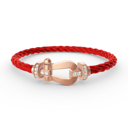 [AURORA]FORCE GROSSES HUFEISEN-HALBDIAMANTARMBAND ROSÉGOLD