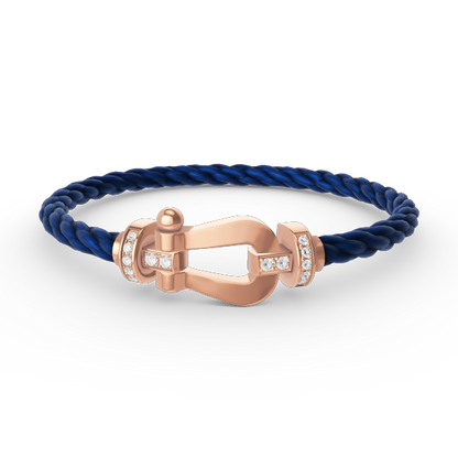 [AURORA]FORCE GROSSES HUFEISEN-HALBDIAMANTARMBAND ROSÉGOLD