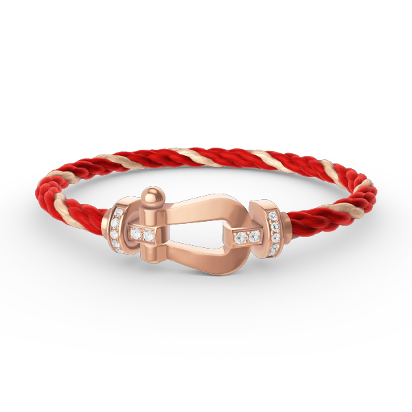 [AURORA]FORCE GROSSES HUFEISEN-HALBDIAMANTARMBAND ROSÉGOLD