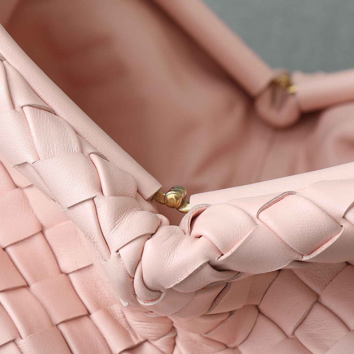 LAUREN 1980 BAG 31 IN MELON PINK LAMBSKIN GOLD STRAP