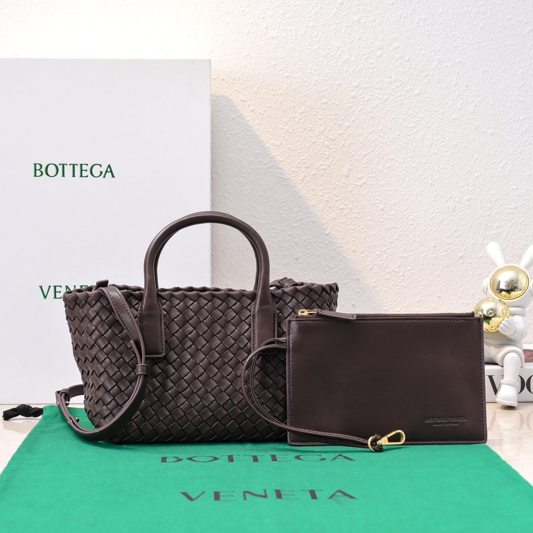 Mini Cabat 20cm Chocolate Lambskin Ghw