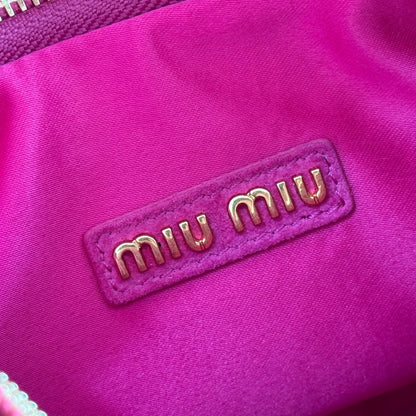 MM SUEDE HANDBAG 23 DEEP FUCHSIA