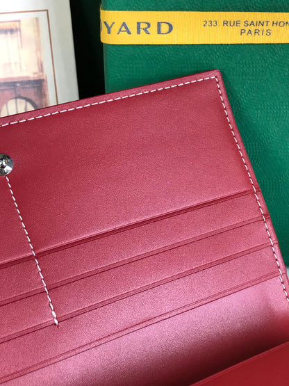 RICHELIEU WALLET 19 IN CLASSIC RED GOYARDINE CANVAS
