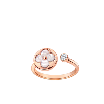 [Aurora]SUN 1 DIAMOND PINK MOP RING