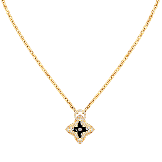 [Aurora]STAR PEDANT PINK GOLD DIAMOND NECKLACE