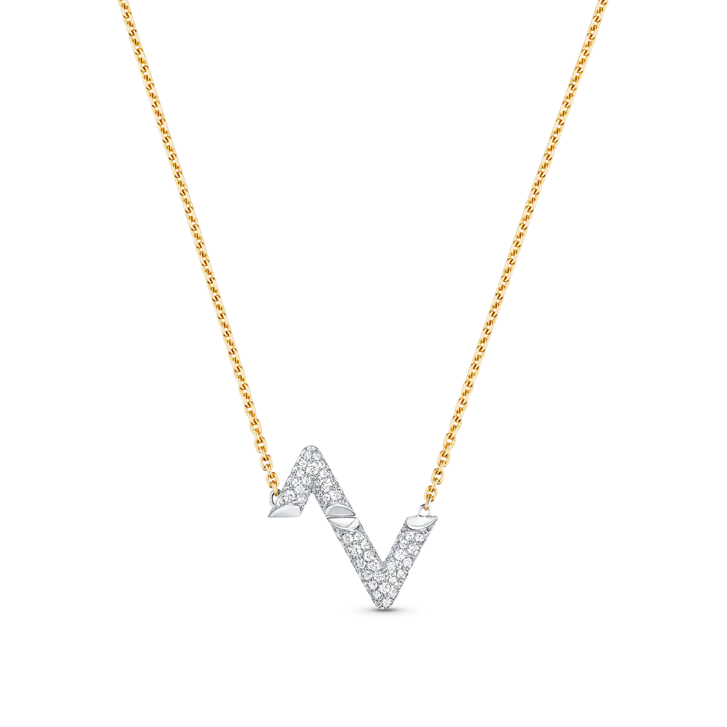 [Aurora]VOLT SILVER DIAMOND PEDANT NECKLACE
