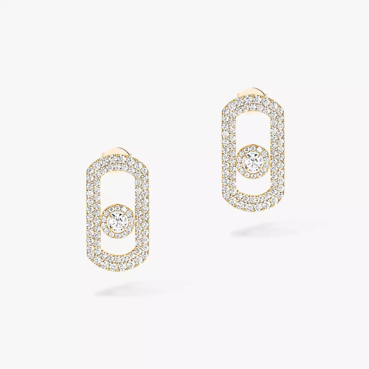 [AURORA]So Move Pave_-Set Diamond Earrings in Silver