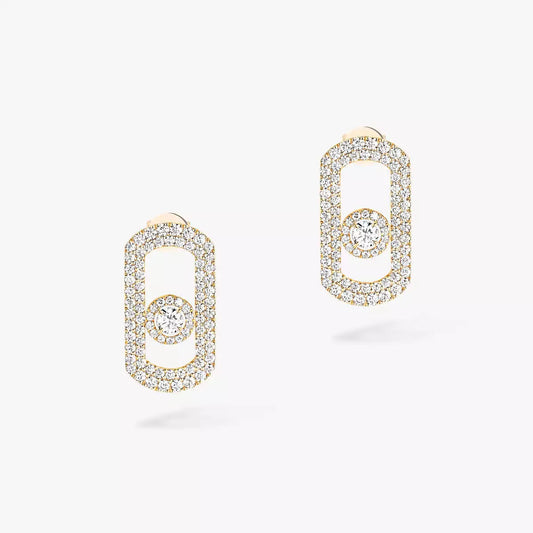[AURORA]So Move Pave_-Set Diamond Earrings in Silver