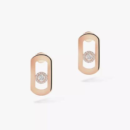 [AURORA]So Move Diamond Earrings in Yellow Gold