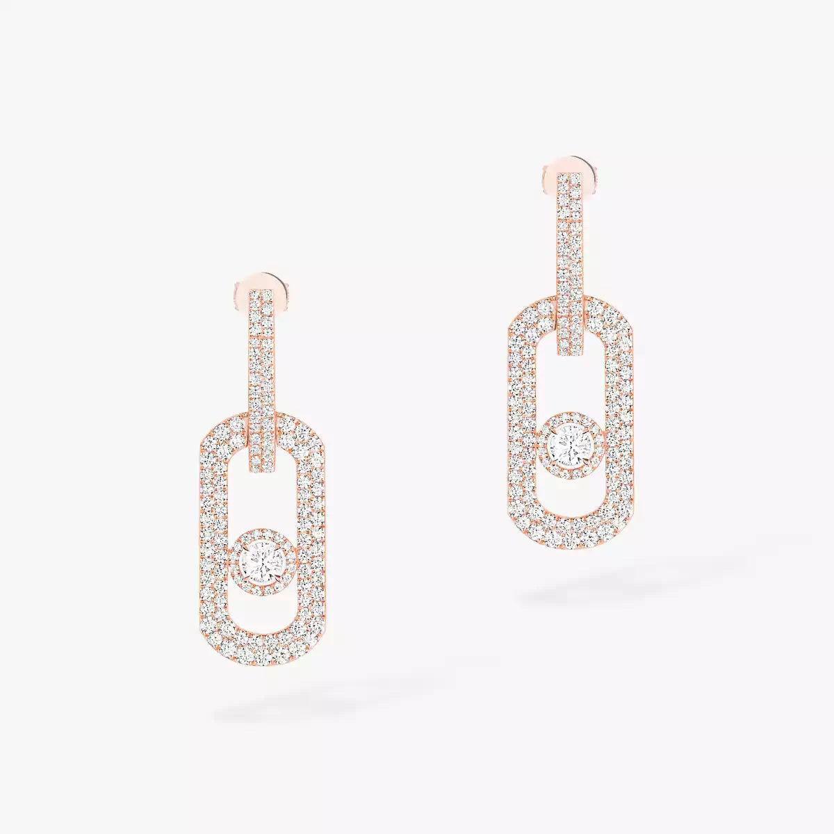 [AURORA]So Move XL Pave_-Set Diamond Pendant Earrings