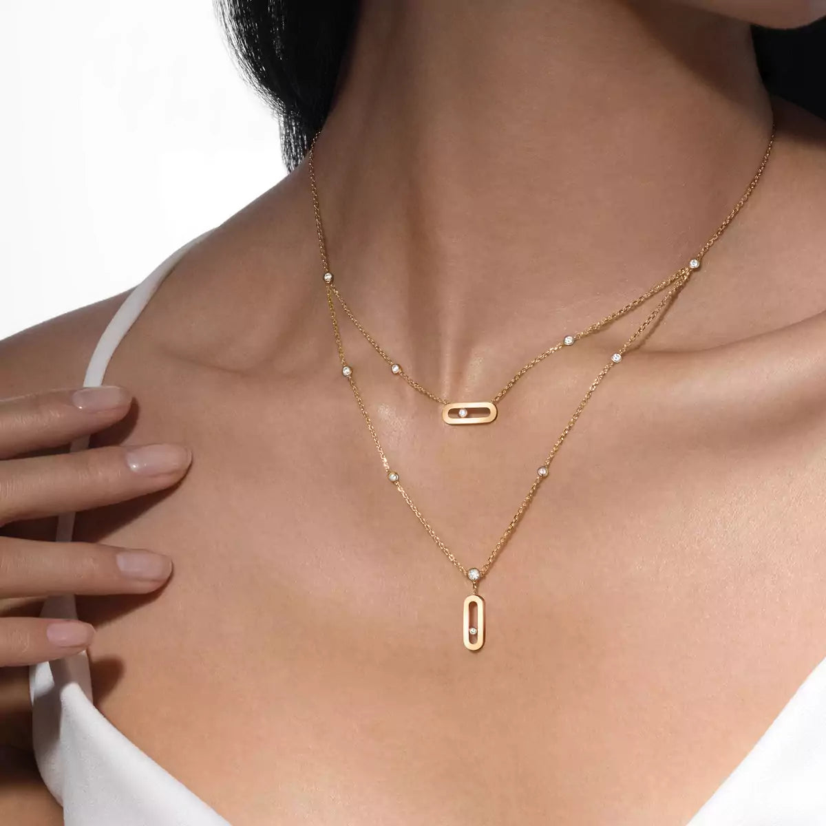 [AURORA] Move Uno Diamond Necklace