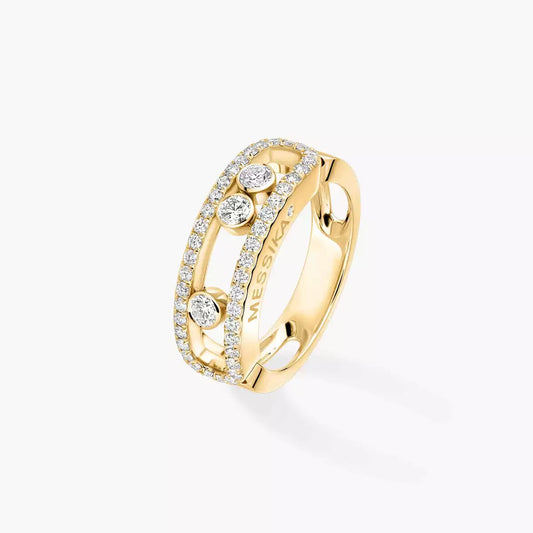 [AURORA] Move Gold Diamond Pave_ Ring