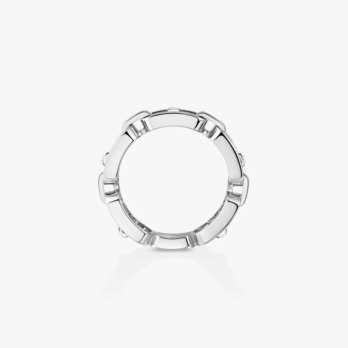 [AURORA]Move Link Pave_-Set Diamond Ring in Gold