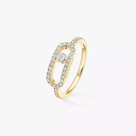 [AURORA]Move Uno Diamond Ring in Gold