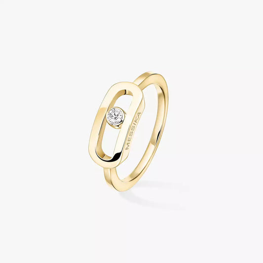 [AURORA]Move Uno Diamond Ring in Gold