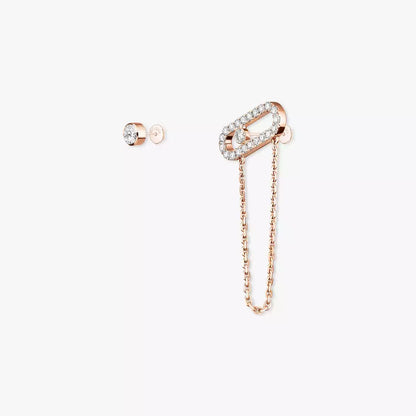 [AURORA]Move Uno Diamond Earrings