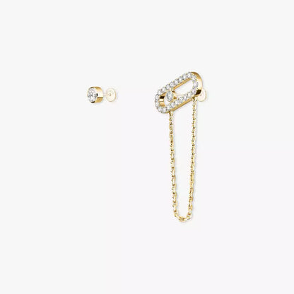 [AURORA]Move Uno Diamond Earrings