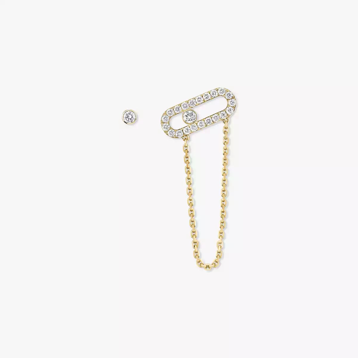 [AURORA]Move Uno Diamond Earrings