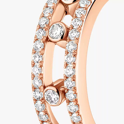 [AURORA]Diamond Pave_ Hoop Earrings Move