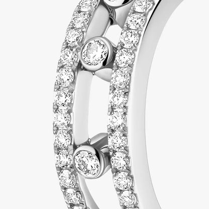 [AURORA]Diamond Pave_ Hoop Earrings Move