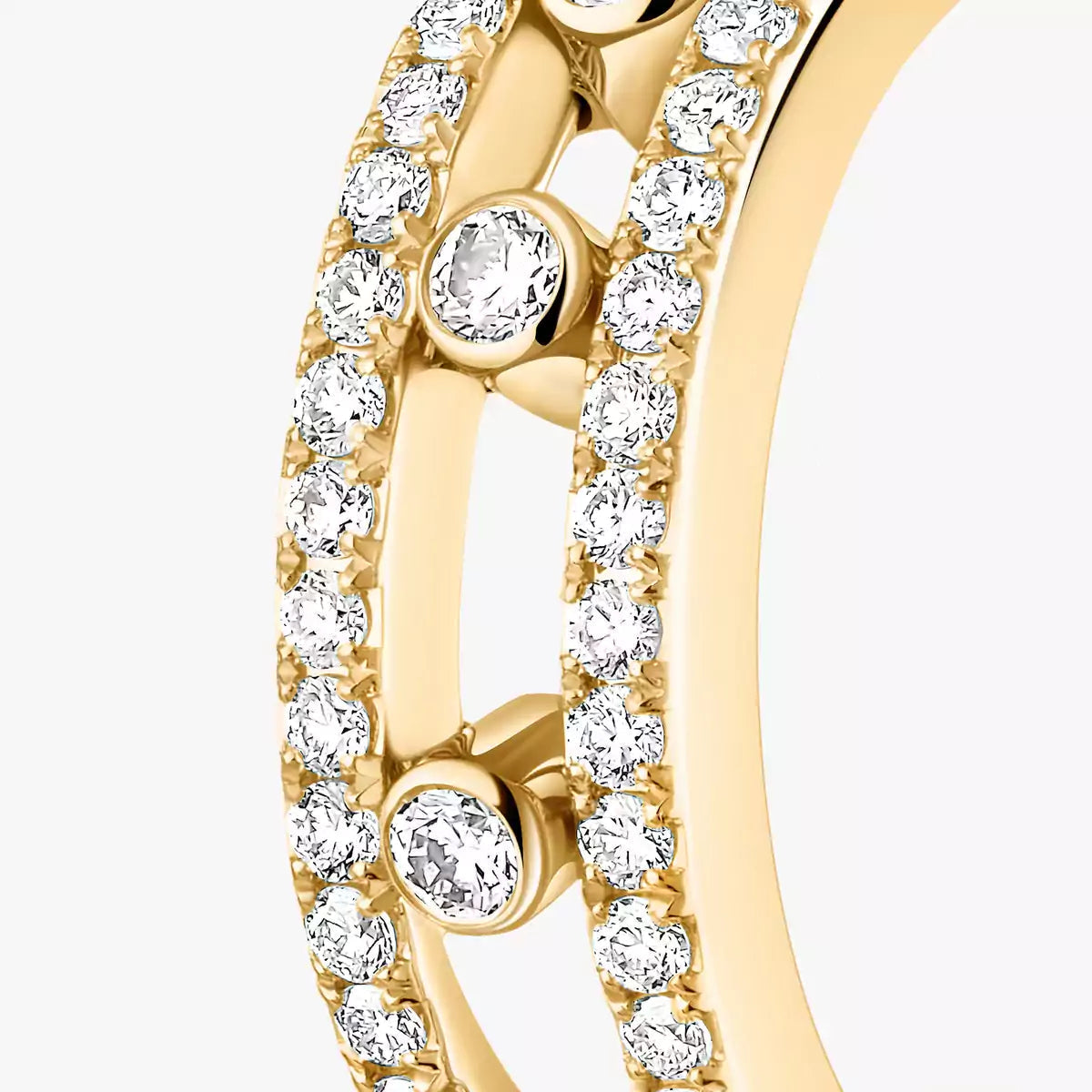 [AURORA]Diamond Pave_ Hoop Earrings Move