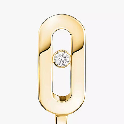 [AURORA]Diamond Mini Hoop Earrings Move Classique