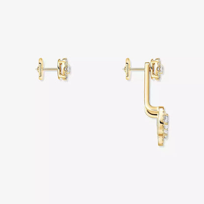 [AURORA] My Twin Trio  Diamond Earrings