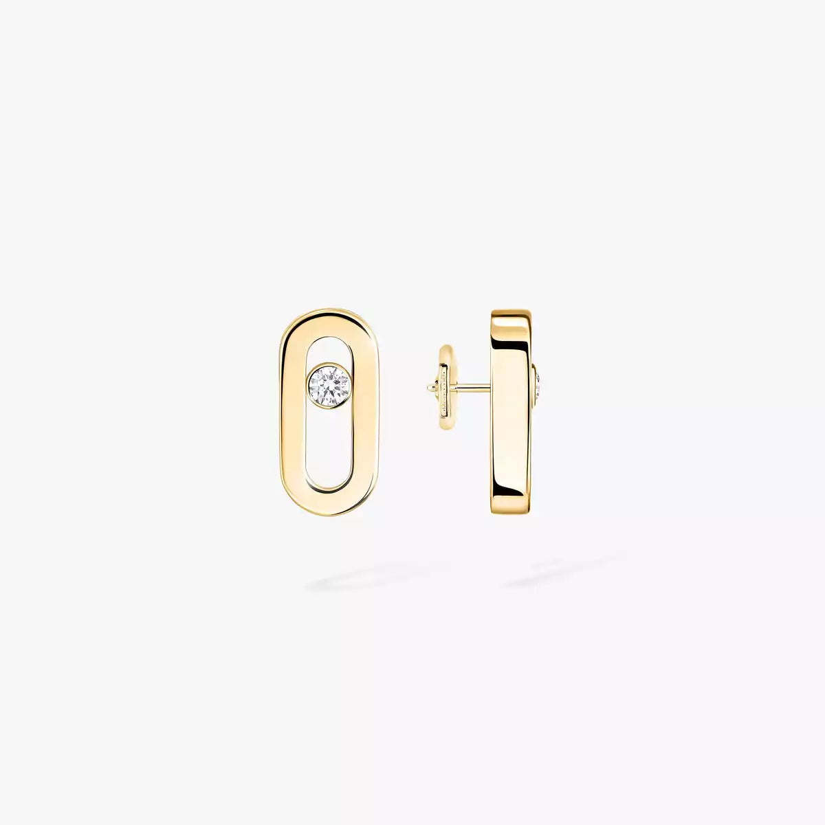 [AURORA]Move Uno Diamond Stud Earrings