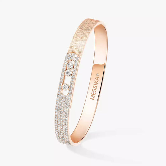 [AURORA]Move Noa Ciselé half pavé bangle